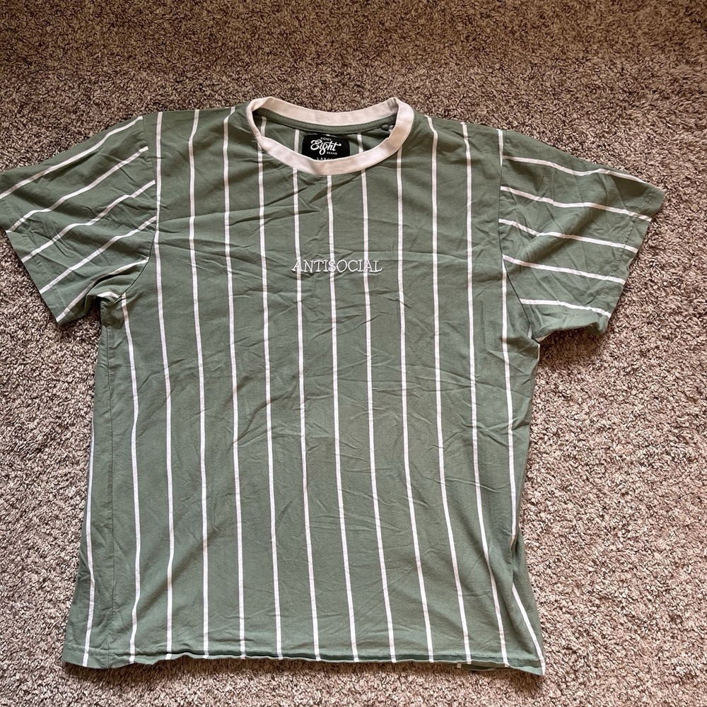 Eighty Eight Men's Shirt Large Antisocial Short Sleeve